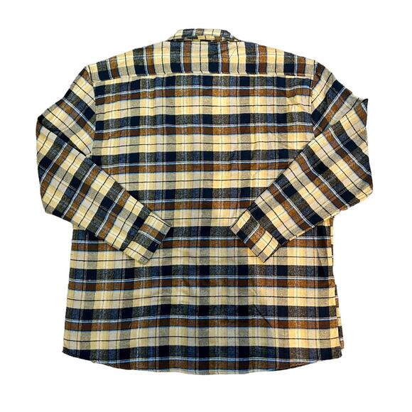 Stillwater Supply Co Brown Blue Plaid Flannel Mens Size XXL NWT - Picture 7 of 7